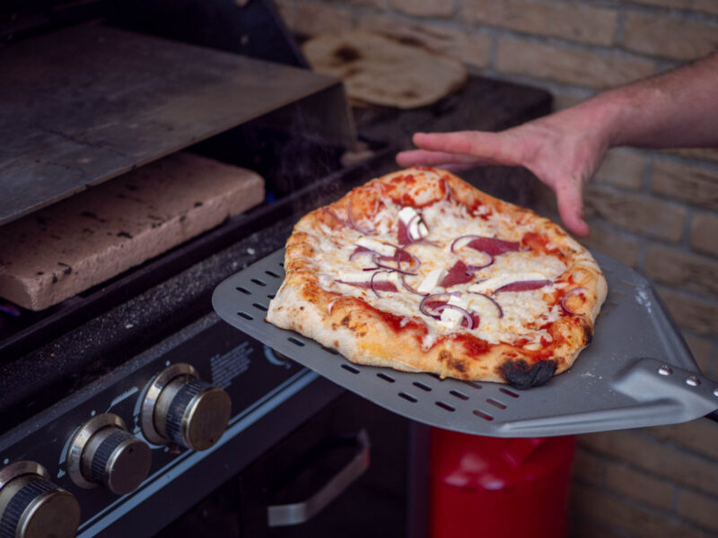 Pizzastein vorheizen
