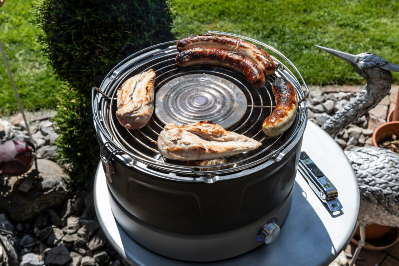 Grill mit Lüfter