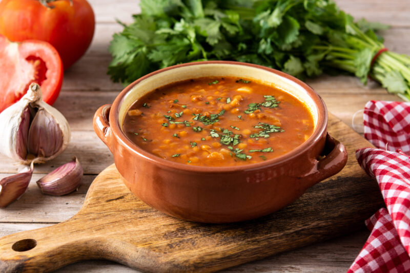 Linsensuppe für kalte Wintertage