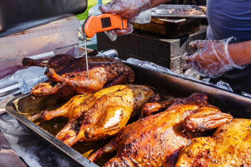 Kabelloses Messen der Fleischtemperatur