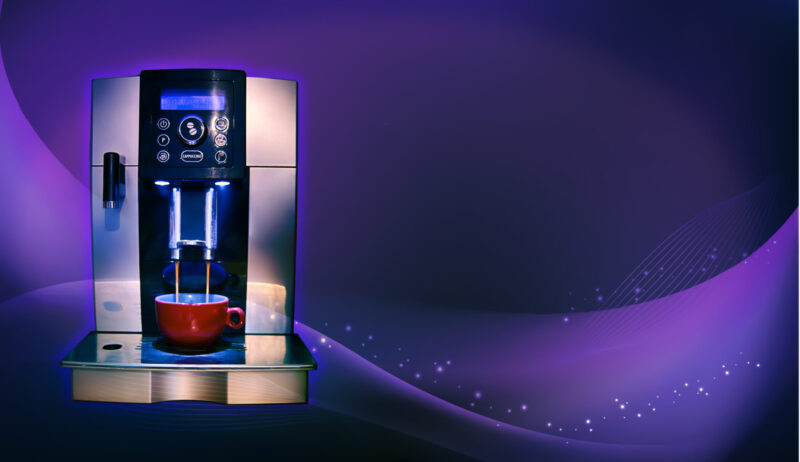 Kleine Kaffeemaschine kompakt