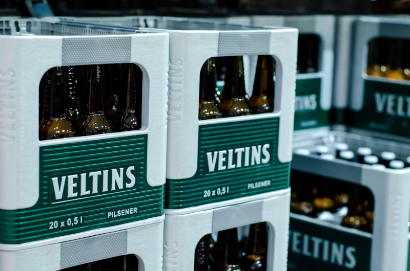 Gewicht Bierkiste einer deutschen Marke