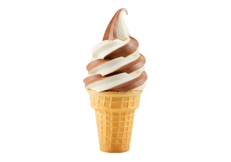 Gestrudeltes Eis