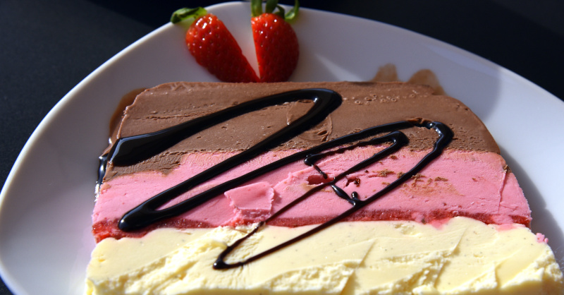 Gestrudeltes Eis